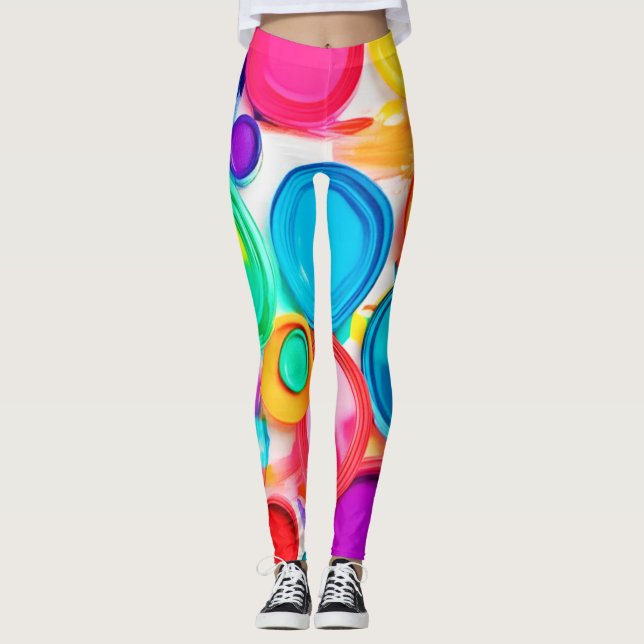 Legging Paleta de Tinta Vibrante (Frente)