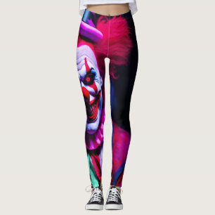 Legging palhaço assustador