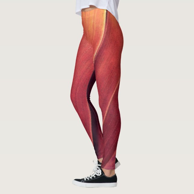 Legging Palm Fronts in Rust and Dourado (Esquerda)