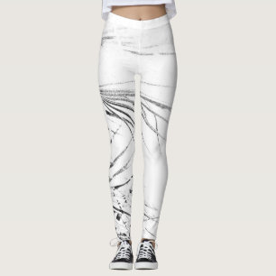 Legging Palm Tree deixa um esboço de minimalismo