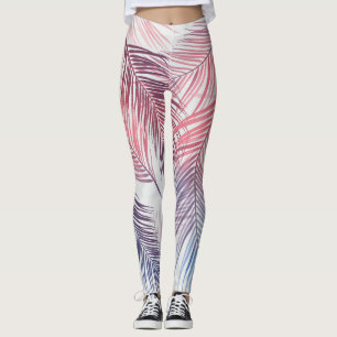 Legging Palmas tropicais havaianas: Na moda sem costura