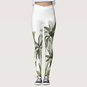 Legging Palmeiras Botânicas Vintage Tropicais
