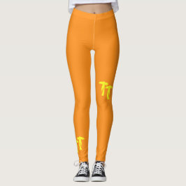 Legging Palmeiras - Laranja e Amarelo