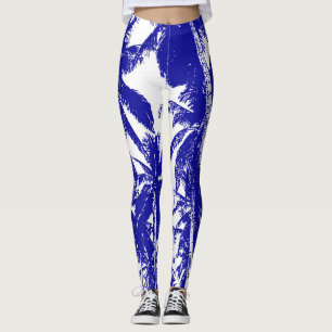 Legging Palmeiras num Design Posterizado