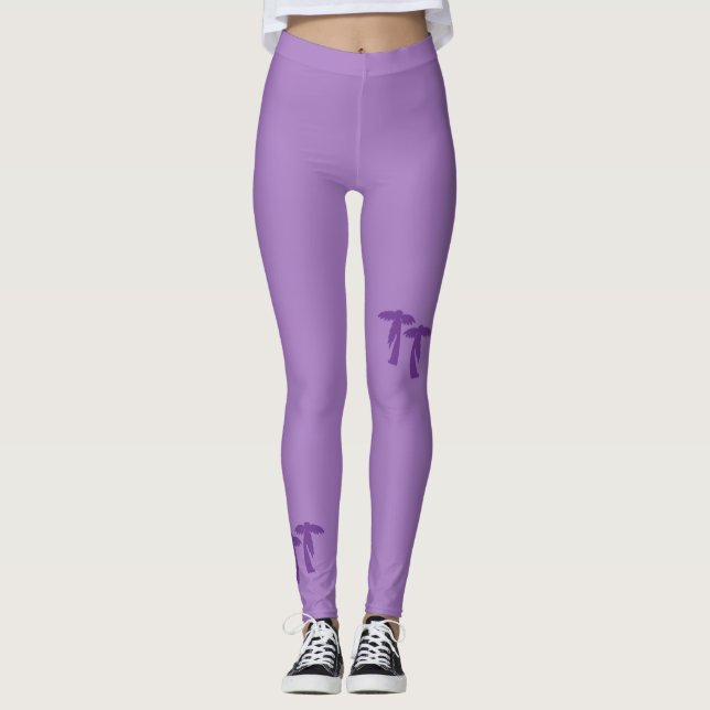 Legging Palmeiras - Roxo (Frente)