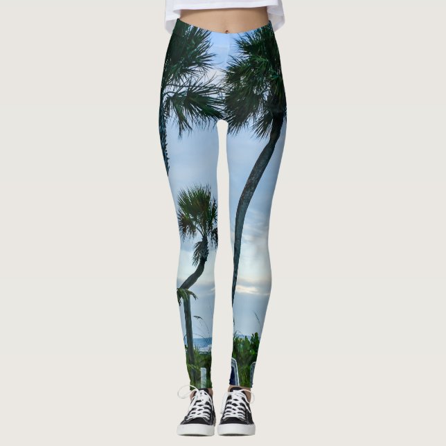 Legging Palmeiras tortas (Frente)