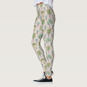 Legging Palmeiras verdes misturadas