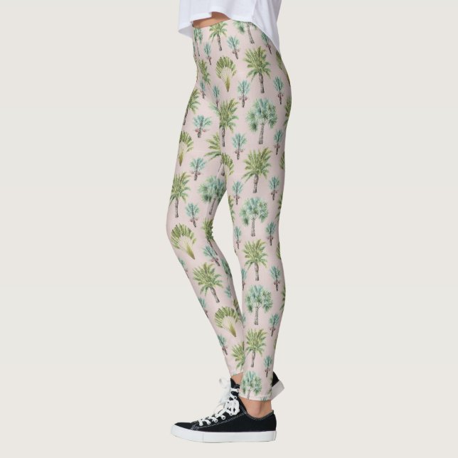 Legging Palmeiras verdes misturadas (Esquerda)