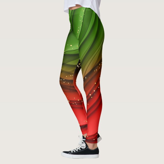 Legging Pancas de Natal festivas (Esquerda)