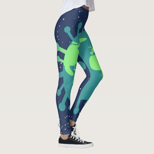 Legging Pandemia Global (Partícula Vírus) (Infecção Viral) (Direita)