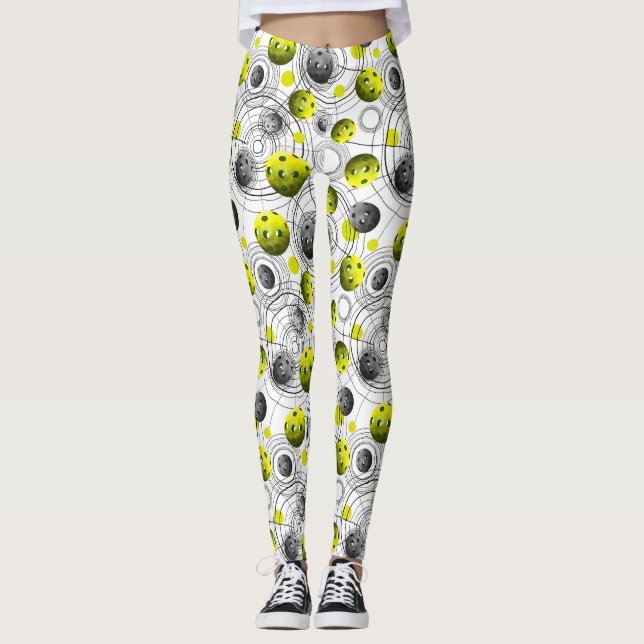 Legging Panelada Verde Moderna (Frente)