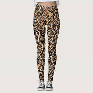 Legging Pano africano vibrante da lama