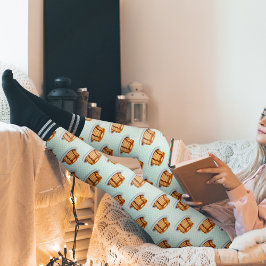 Legging Panquecas com Xarope de Maple e Padrão Polkadot