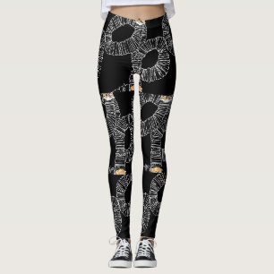 Legging Panquecas Não São Pilha Tão Curta