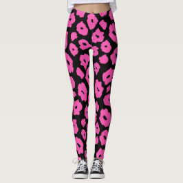 Legging Pantera rosa, Perna animal para mulheres