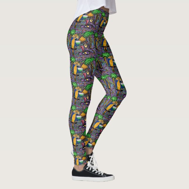 Legging Papagaio de Festa na Praia (Direita)