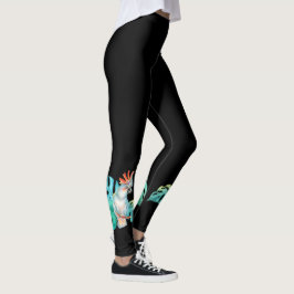 Legging Papagaio Tropical Preto