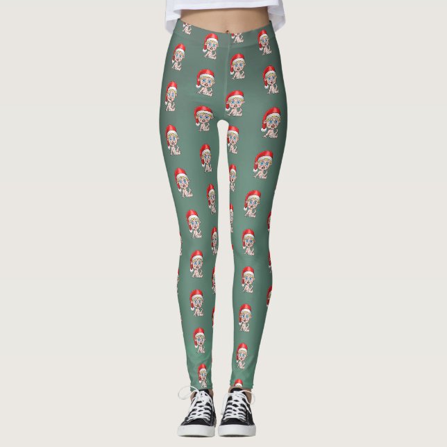 Legging Papai Noel Bebê Natal (Frente)