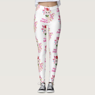 Legging papais noeis axolotl de natal alegres