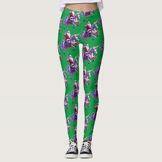 Legging Papais noeis de Anel Unicorn (Frente)