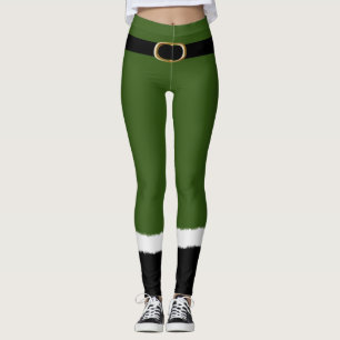 Legging Papais noeis do Elf Moderno Figuram Um Feliz Natal