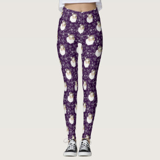 Legging Papais noeis e estrelas