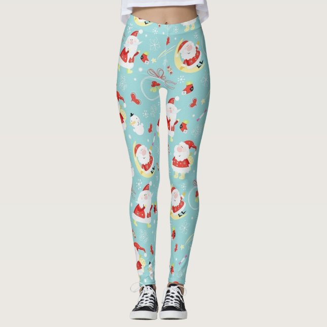 Legging Papais noeis Felizes E Congelados (Frente)