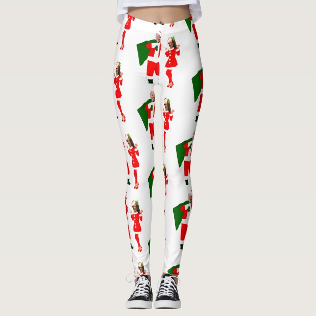 Legging papais noeis kamala harris joe biden do xmas (Frente)