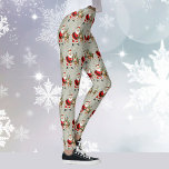 Legging Papais noeis Retrorreflectores e Reindet no Natal<br><div class="desc">Papais noeis Retro Bonitos e Leggings de Natal para Rebelde</div>