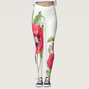 Legging Papas Vermelhas Arte Floral