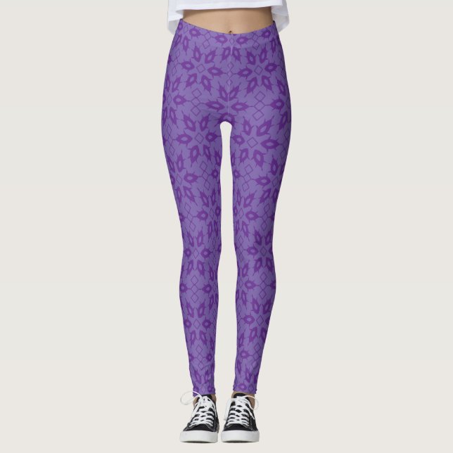 Legging Papel branco de embrulho com padrão repetitivo de (Frente)
