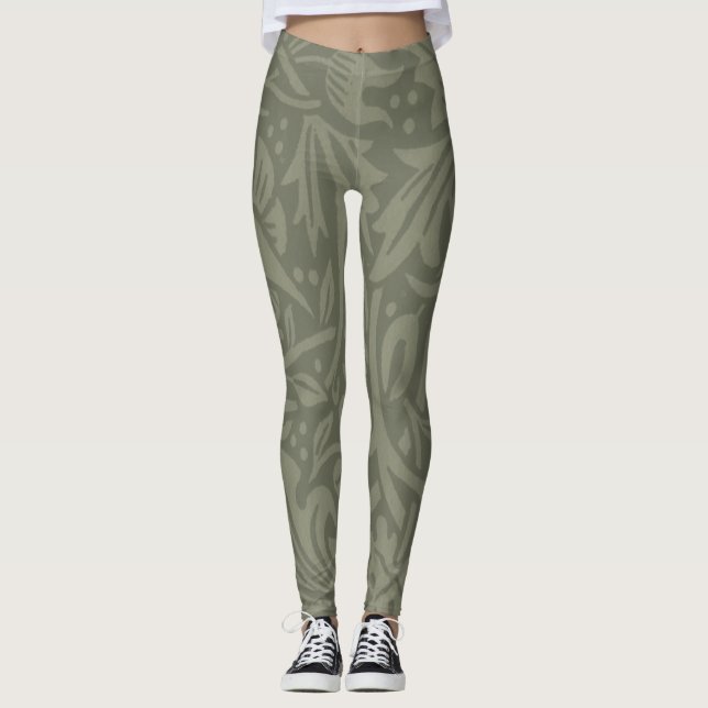 Legging Papel de parede floral Narciso William Morris (Frente)