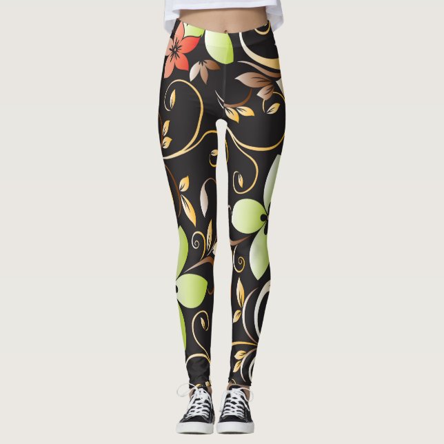 Legging Papel de parede para flores 4 (Frente)