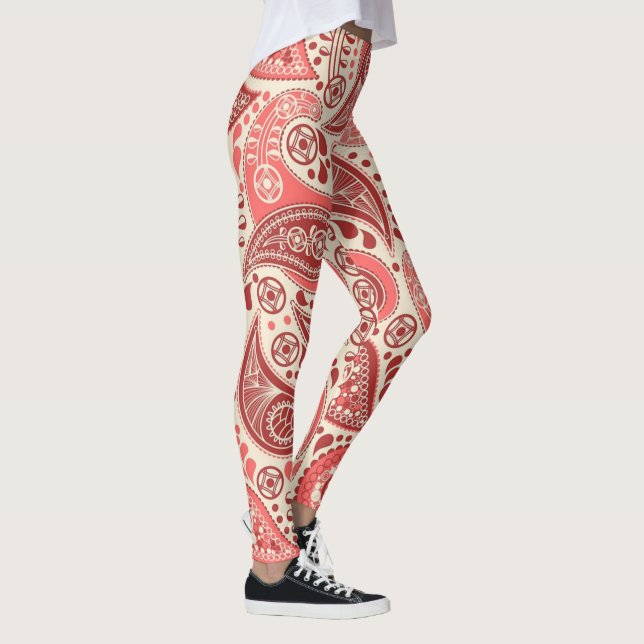 Legging Papel digital | Zazzle_Growth. (Direita)