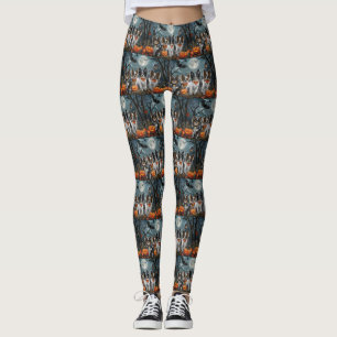Legging Papoila de Halloween Assustador
