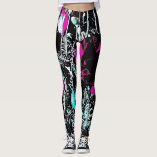 Legging Papoilas escuras