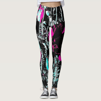 Legging Papoilas escuras