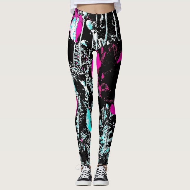 Legging Papoilas escuras (Frente)
