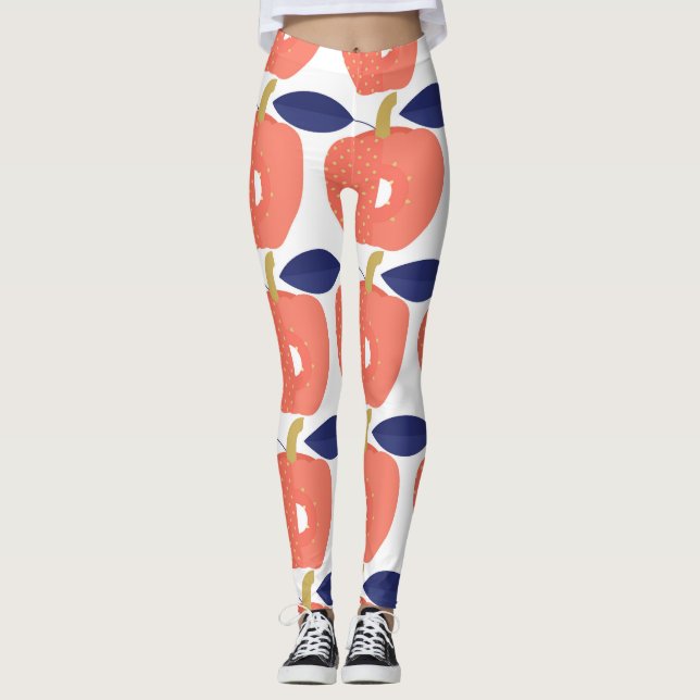 Legging Paprika Vermelha: O Arroz Inspirava-Se Sem Costura (Frente)