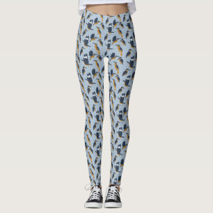 Legging Para Os Pássaros Pássaros Pregando Reinos Cozy P