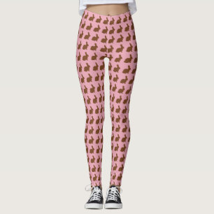 Legging Parada do coelhinho da Páscoa do chocolate!