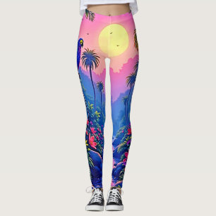Legging Paraíso Azul-Lua-Selva