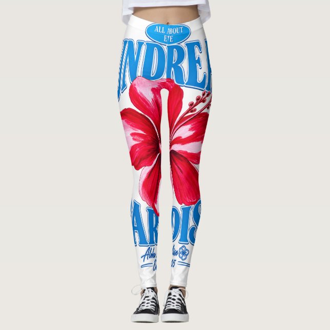 Legging 🌺 Paraíso do Sonho Ensolarado (Frente)