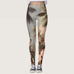 Legging Paraíso Tropical com Palmeiras