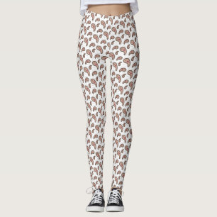 Legging Paramecia Paisley Biology Science White