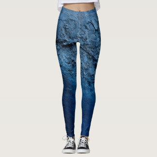 Legging Parede pintada de azul