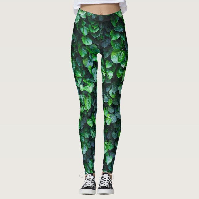 Legging Parede verde de Ivy: superfície natural. (Frente)