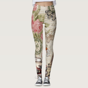 Legging Paris Vintage: Estilo do Cartão-Postal