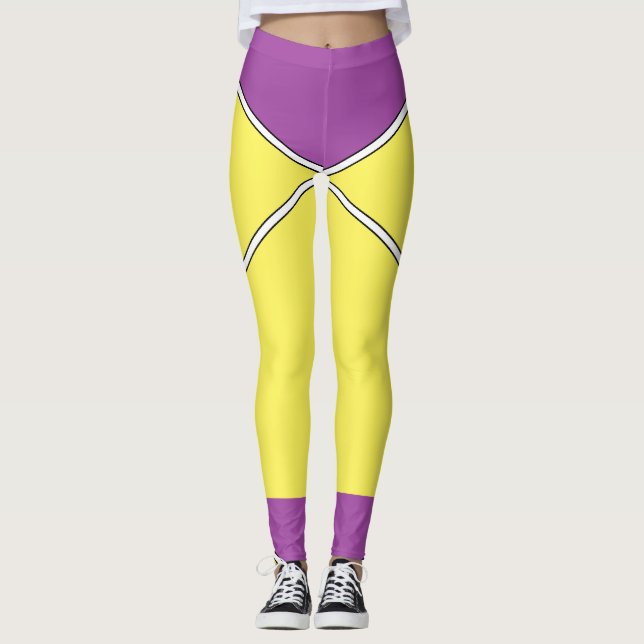 Legging Parte superior roxa (Frente)