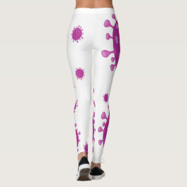 Legging Partícula Viral Roxa